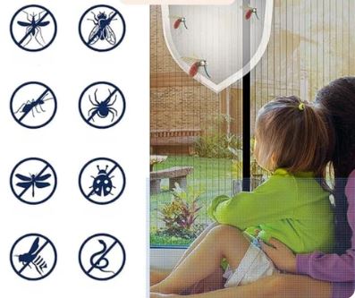 CORTINA ANTIMOSQUITOS INNDOOR - DISFRUTA CON PUERTAS ABIERTAS, LIBRE DE PICADURAS 📦 + MALLA PARA VENTANAS GRATUITA